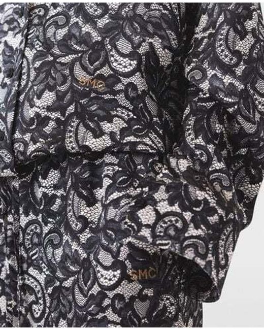 Stella McCartney Gray Lace-Printed Shirt