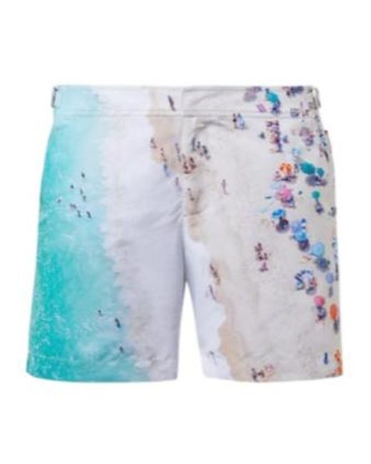 Orlebar Brown Blue X Malin Side-Seam Pocket Swim Trunks for men