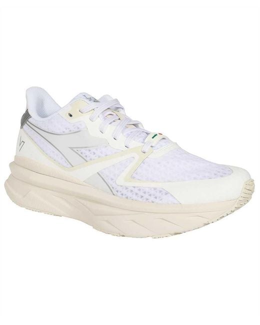 Diadora White Logo Sports Shoes for men