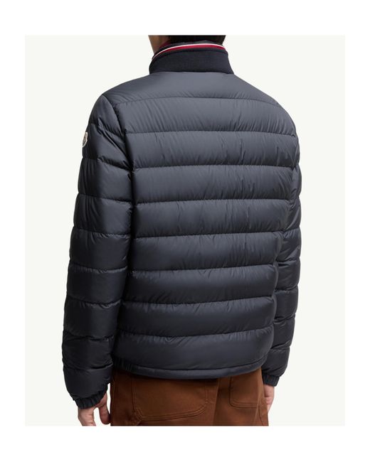 Moncler Blue Brendann Zip-Up Padded Jacket for men