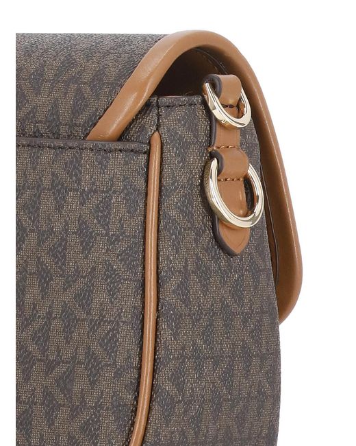 MICHAEL Michael Kors Brown Parker Medium Logo Shoulder Bag