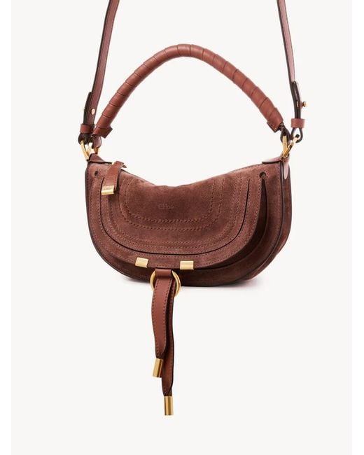 Chloé Brown Chloé Marcie Small Shoulder Bag