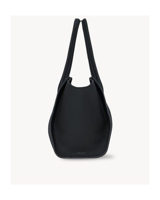The Row Black Marlo 12 Leather Bag