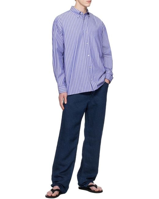 The Row Blue Bresson Shirt for men
