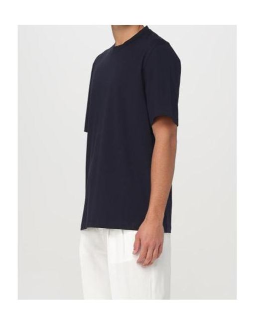 Brunello Cucinelli Black Crewneck Short-Sleeved T-Shirt for men