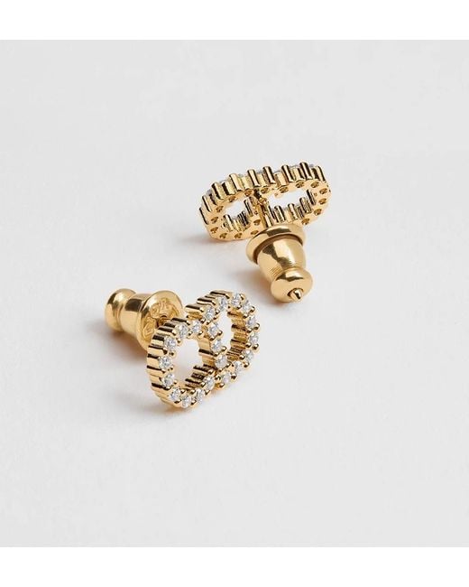 Dior Metallic Clair D Lune Earrings