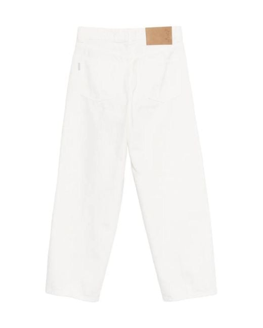 Haikure White Betty Wide-Leg Cropped Jeans