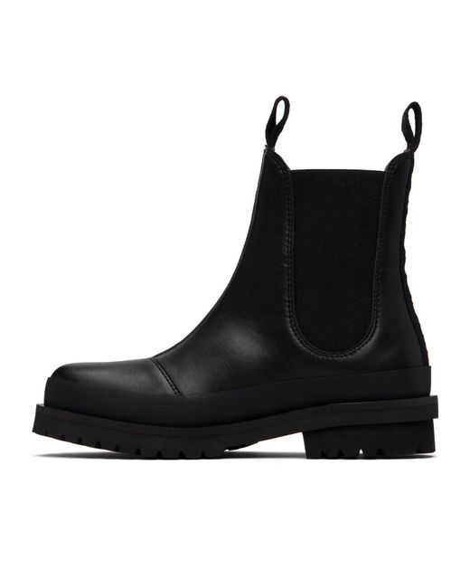 Stella McCartney Black Pull-Tab Chelsea Boots