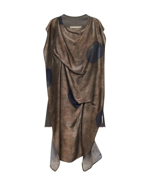 Uma Wang Brown Draped Top