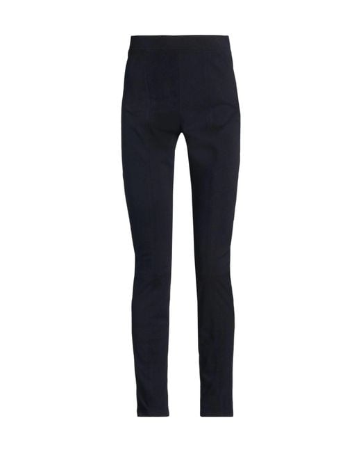 Max Mara Blue Brushed Synthetic Leggings