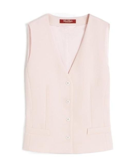 Max Mara Pink Mstmadia Waistcoat