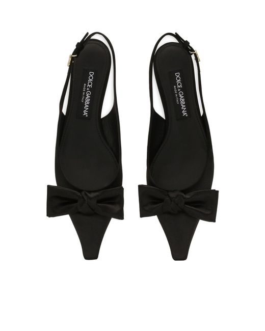 Dolce & Gabbana Black Square Toe High Heel Sandals