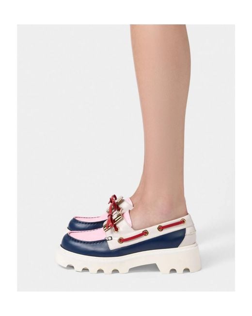 Roger Vivier Blue Viv' Rangers Truck Boat Shoes
