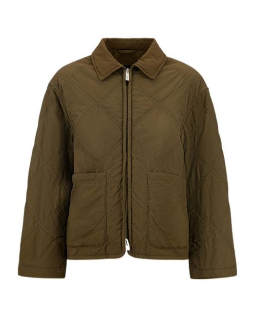 Herno Green Quilted Padded Jacket for men