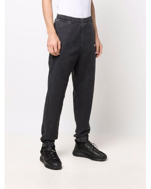 DIESEL Blue D-Lab Track Denim Pants for men