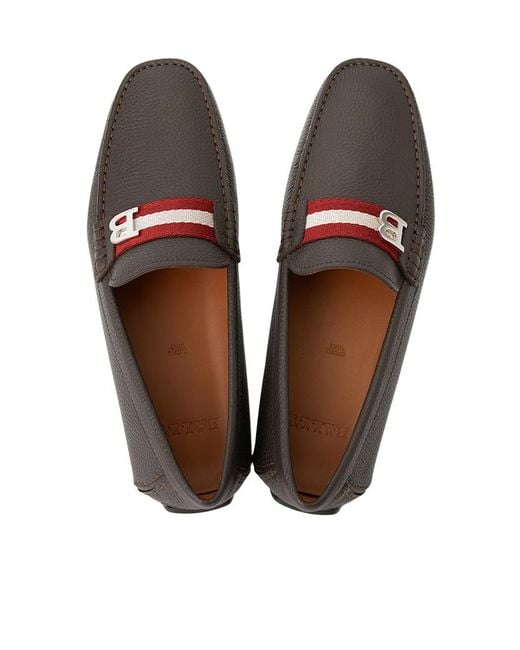 Bally Brown Round-Toe Loafers for men