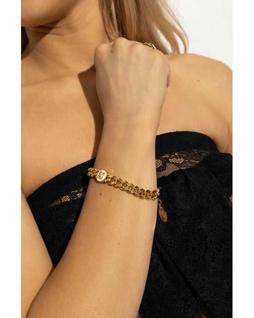 Off-White c/o Virgil Abloh Metallic Logo Engraved Bracelet
