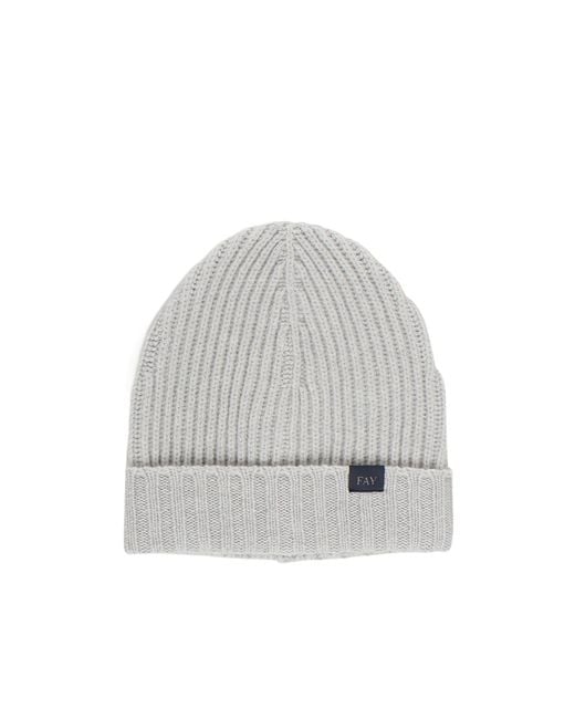Fay Gray English Rib Beanie Hat for men