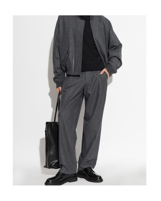 Dolce & Gabbana Gray Casual Pants With Belt Loops for men