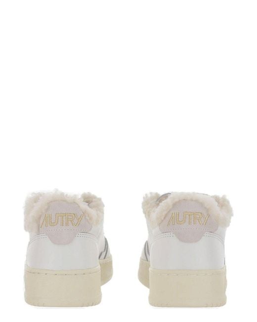 Autry White Low Lace-Up Sneakers