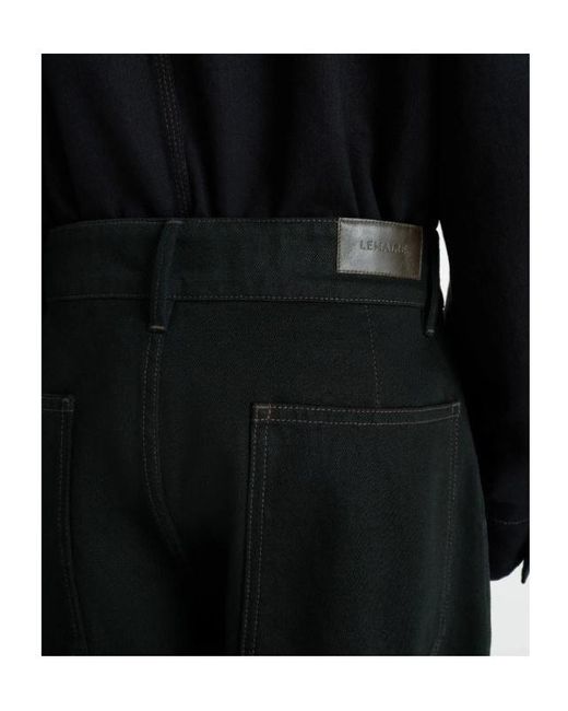 Lemaire Black Jeans With Belt Loops for men