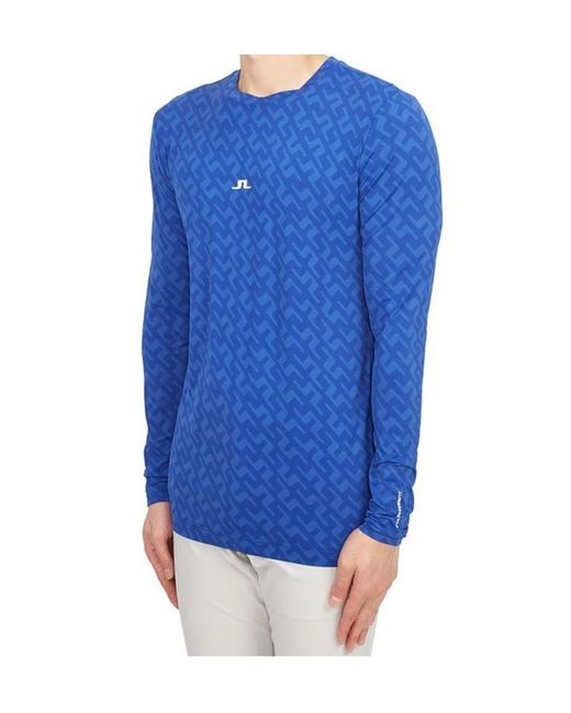 J.Lindeberg Blue Thor Long-Sleeve Top for men