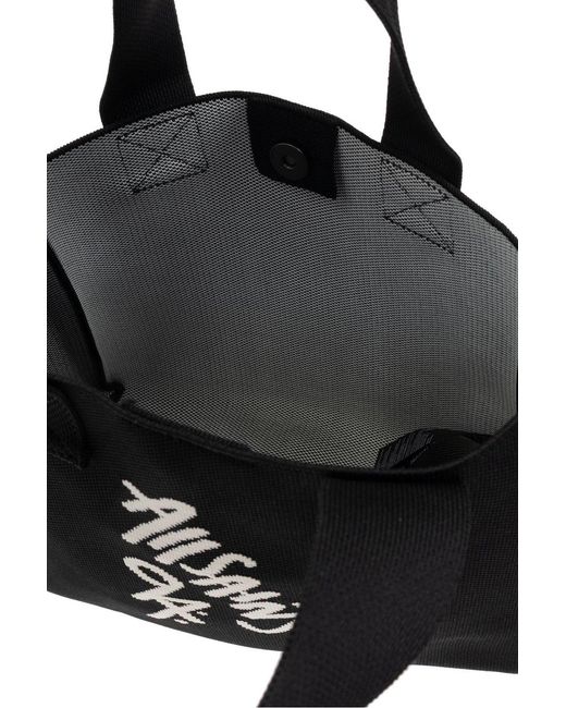 AllSaints Black Izzy Small Shopper Bag