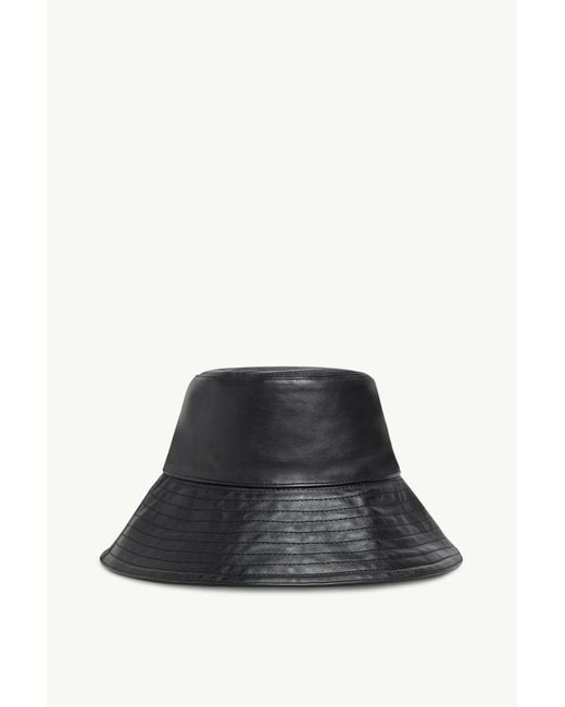 Moncler Black X Ee72 By Edward Enninful Leather Bucket Hat