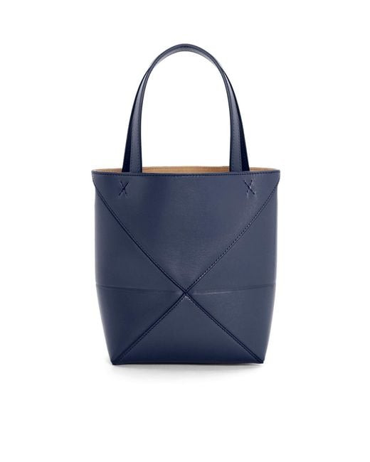 Loewe Blue Mini Puzzle Fold Tote Bag