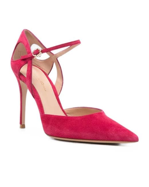 Gianvito Rossi Pink Pointed-Toe High Heels