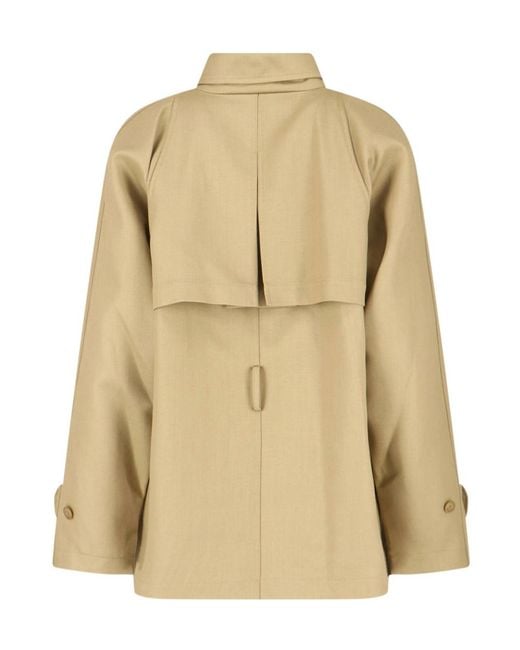 Frankie Shop Natural Kelia Belted Utility Jacket