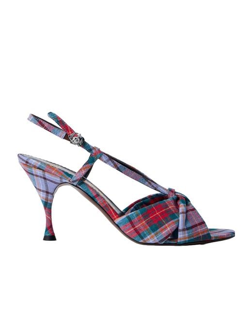 Vivienne Westwood Blue Buckle High-Heeled Sandals