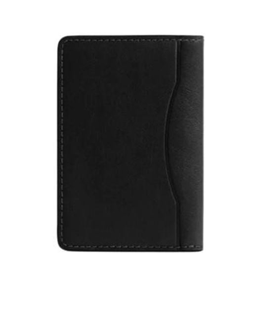 COACH Black Logo-Lettering Cardholder for men