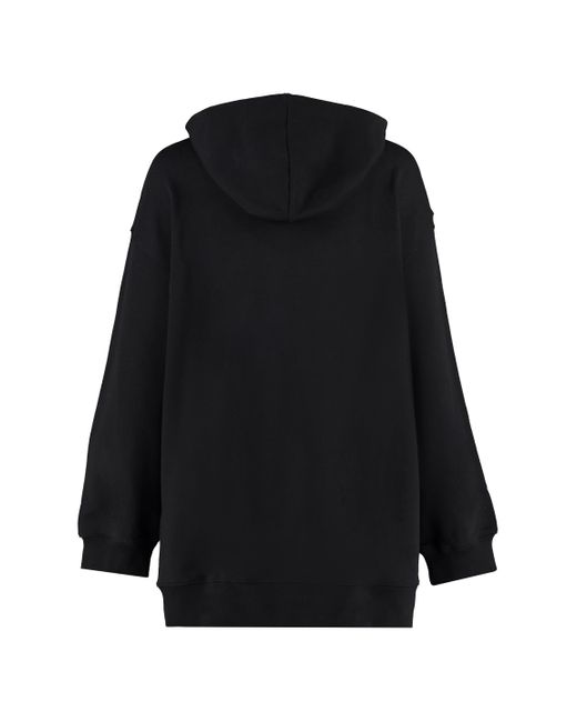 MSGM Blue Graphic-Print Hoodie