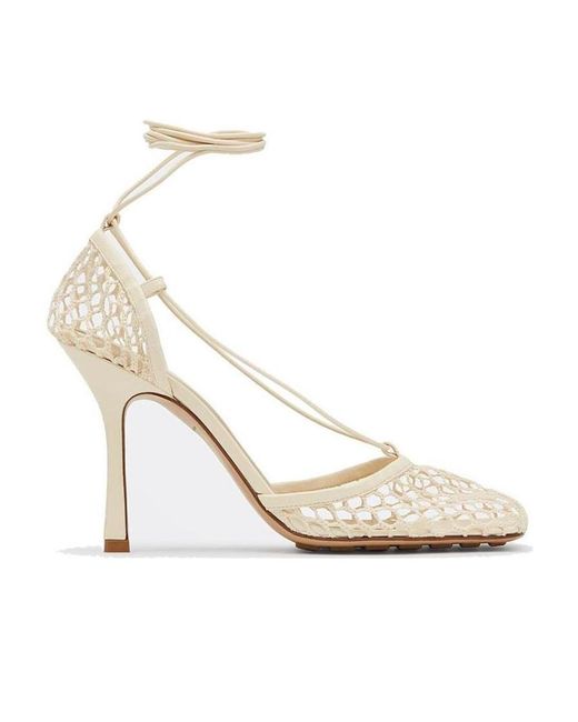 Bottega Veneta White Stretched Sandals