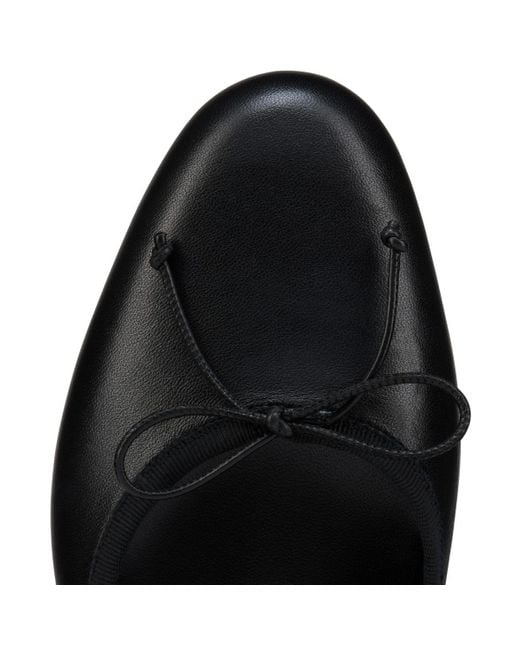 Christian Louboutin Black Embellished Round-Toe Flat Shoes