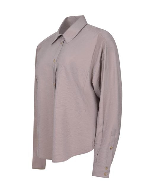 Alysi Purple Long Sleeve Buttoned Shirt