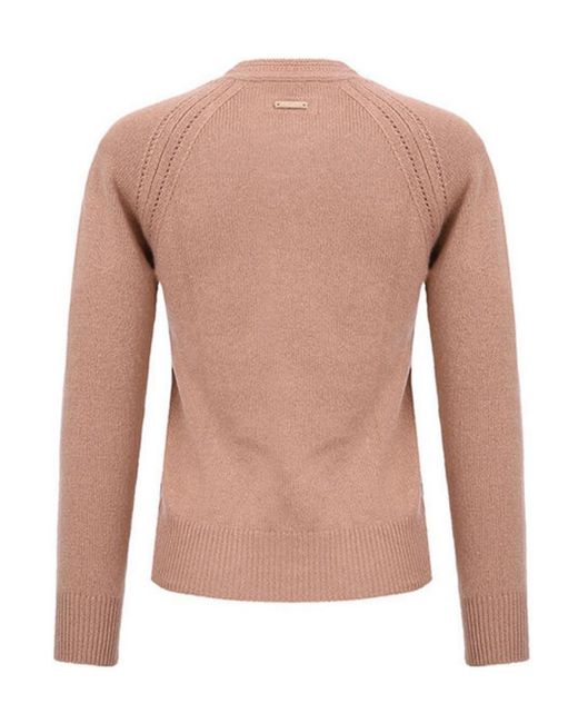 Burberry Pink Logo Knitted Pullover