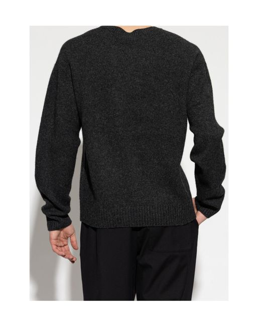A.P.C. Black Crewneck Jumper for men