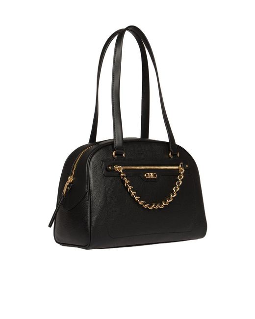 Michael Kors Black Monogram-Pattern Tote Bag