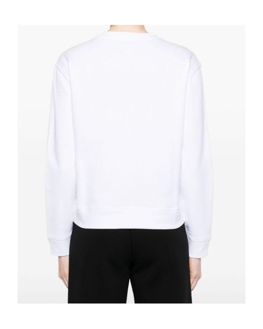 Emporio Armani White Long-Sleeved Sweatshirt