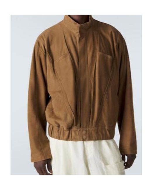 Giorgio Armani Brown Suede Jacket for men