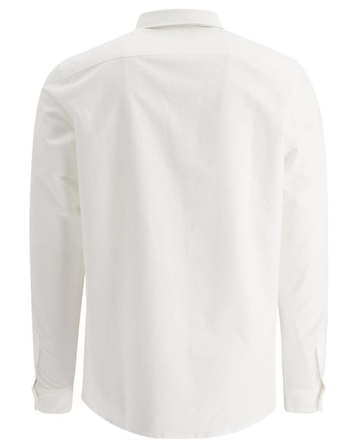 A.P.C. White Button-Down Organic Cotton Shirt for men