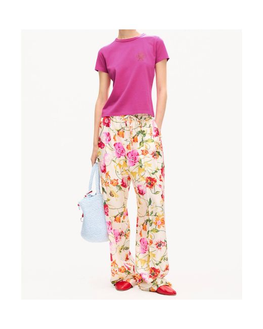 KENZO Pink Eiffel Tower Design' T-Shirt