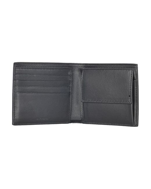 Balenciaga Black Logo Printed Bifold Wallet for men