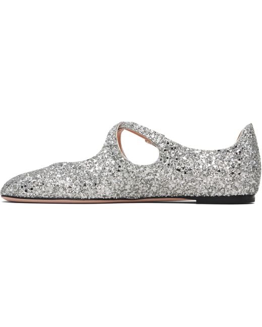 Bally White Beliska Ballet Flats