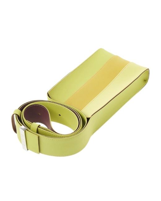 Sunnei Yellow Rectangular Shoulder Bag