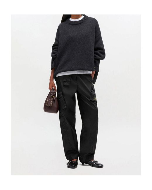 Ganni Blue Dark Wool Mix Jumper