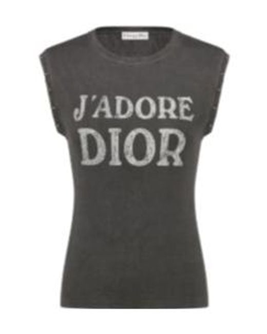 Dior J'Adore Tank Top in Gray | Lyst