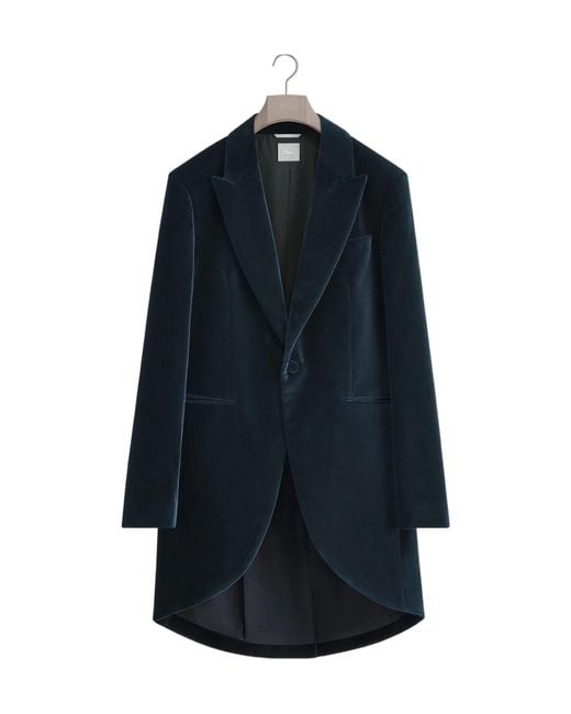 Dior Blue Morning Coat for men